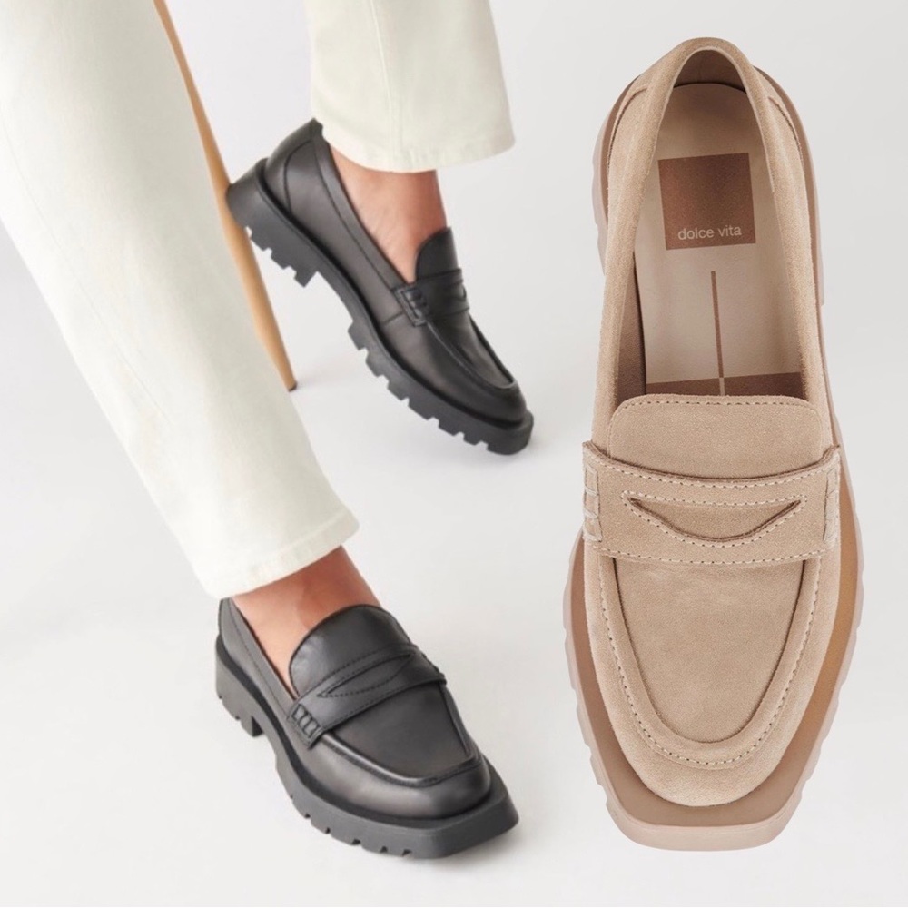 NWOB $100 Dolce Vita Beige Suede Loafers